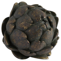 Antique Bronze Artichoke Sculpture - Elegant Botanical Decor - thumbnail 2