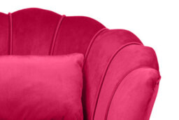 Pink Velvet  2 + 1 Seat Sofa And Chair Set For Living Room & Office Daisy - thumbnail 8