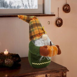 Living And Home Handmade Autumn Harvest Gnome Decoration Fall Ornament - thumbnail 2