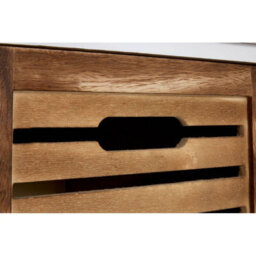 Orsina Natural And White 3 Drawer Chest, Contemporary Drawer Chest, Modern Drawers Unit, White 3 Drawer Dresser Unit - thumbnail 5