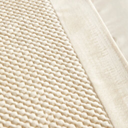 Soirée Iras Luxury Quilted Detailing Natural Duvet Cover Set - thumbnail 3