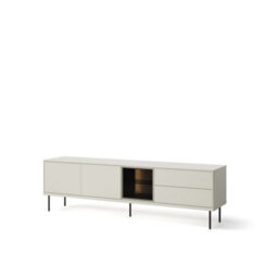 Arte Epiro 7 Elegant Cashmere & Dark Oak Tv Cabinet - Expansive Media Storage Solution W194Cm X H56Cm X D41Cm - thumbnail 1
