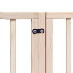 Walplus Wood Dog Gate With Door Foldable 4 Panels 320 Cm Poplar Wood - thumbnail 8