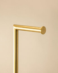 Cosmic Paper Holder With Toilet Brush, Matt White, Architect S+ Collection - thumbnail 3