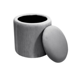 Round Footstool Storage Ottoman Padded Seat Footrest Vanity Stool Chairs - thumbnail 5