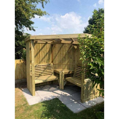Churnet Valley Garden Furniture Ltd 4 Seasons Garden Room - Installation Incl. - L150 X W290 X H205 Cm - Assembly Incl. - Set Of Waterproof Cushions Included - image 1