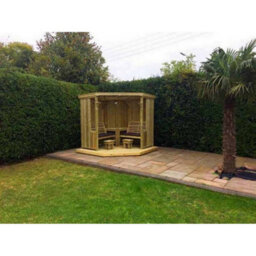 Churnet Valley Garden Furniture Ltd 4 Seasons Garden Room - Installation Incl. - L150 X W290 X H205 Cm - Assembly Incl. - Set Of Waterproof Cushions Included - thumbnail 2