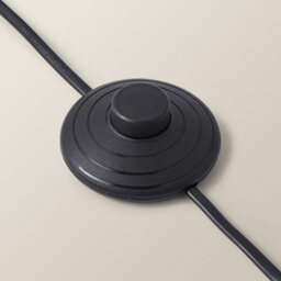 Valuelights Katniss Large Black Metal Floor Lamp With An Oatmeal Fabric Oval Lampshade - Bulb Included - thumbnail 6