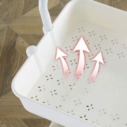 3 Tier Kitchen Trolley Cart With Brakes - Rolling Storage Cart - Metal Trolley Cart With Moving Wheels- Kitchen Bedroom Bathroom - thumbnail 5