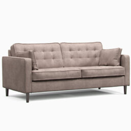 Furnishings For Less UK Eden Pewter Chenille Fabric Boxed Arm Sofa Suite 3 + 2 Sofas - thumbnail 2