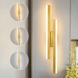 Pheashine Gold Nordic Led Acrylic Wall Lamp, 40X9.5X4Cm With 3-Color Light 3000/4500/6500K - thumbnail 2