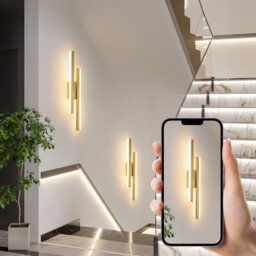 Pheashine Gold Nordic Led Acrylic Wall Lamp, 40X9.5X4Cm With 3-Color Light 3000/4500/6500K - thumbnail 6