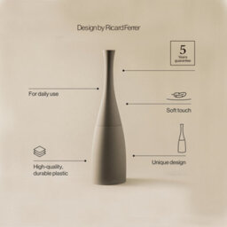 Cosmic Toilet Brush & Holder, Lime, Unique Design, Soft-Finish Coating, Saku Collection - thumbnail 3