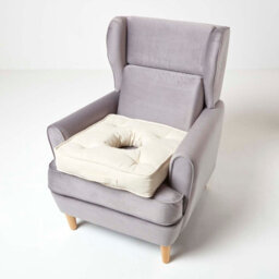 Homescapes Cream Pressure Relief Armchair Booster Cushion - thumbnail 6