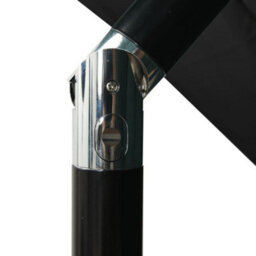 Berkfield Harmful 3-Tier Parasol With Aluminium Pole Black 2.5X2.5 M - thumbnail 6