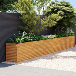Berkfield Durable Garden Raised Bed 578X50X69 Cm Corten Steel - thumbnail 2
