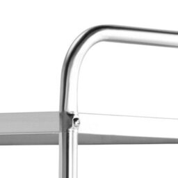 2Tier Catering Stainless Steel Kitchen Trolley Food Rack Storage Serving Cart - thumbnail 3