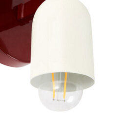 Wyld And Coco Brightnest Red Two-Light Up-Down Wall Sconces Set Of 2 For Living Rooms, Hallways And Bedrooms - thumbnail 6