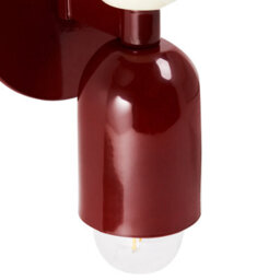 Wyld And Coco Brightnest Red Two-Light Up-Down Wall Sconces Set Of 2 For Living Rooms, Hallways And Bedrooms - thumbnail 7