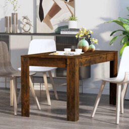 Vidaxl Dining Table Smoked Oak 140X74.5X76 Cm Engineered Wood - thumbnail 5