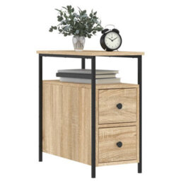 Berkfield Bedside Cabinets 2 Pcs Sonoma Oak 30X60X60 Cm Engineered Wood - thumbnail 3