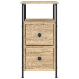 Berkfield Bedside Cabinets 2 Pcs Sonoma Oak 30X60X60 Cm Engineered Wood - thumbnail 6