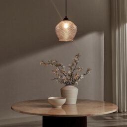 Furniturebox Uk Abigail Smoky Grey Glass Pendant Ceiling Light - thumbnail 3