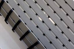 Nicoman Pvc Duckboard For Bathroom Shower Anti Slip Mat Vertical Slats 43Cm X 64Cm Black - thumbnail 3