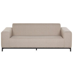 Beliani Beige Fabric 5-Seater Outdoor Sofa Set With Ottoman, L186 X D84 X H68Cm - thumbnail 5
