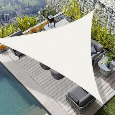 Beige 4X4X4M Triangular Shade Sail Waterproof - image 1