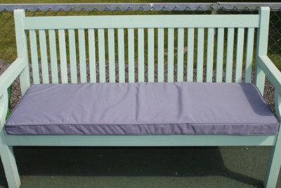 Garden Market Place Garden Furniture Cushion- 3 Seater Garden Bench Cushion In Light Grey - image 1