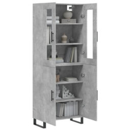 Berkfield Highboard Concrete Grey 69.5X34X180 Cm Engineered Wood - thumbnail 3