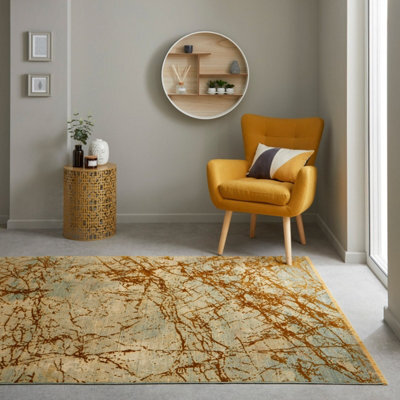 Emerald Emr101 Yellow Abstract Rug By Concept Looms-120Cm X 180Cm - image 1