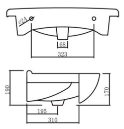 Affine 655mm Vanity Unit & Basin Set Freestanding Bathroom Sink Single Tap Hole Floor Standing Matt White - thumbnail 5