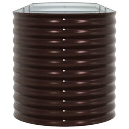 Berkfield Garden Raised Bed Brown 320 X 80 X 81 Cm Steel - thumbnail 7