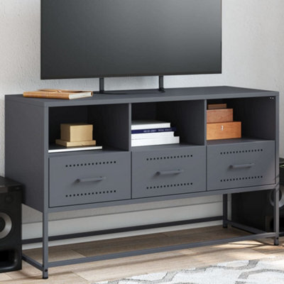 Berkfield Tv Cabinet Anthracite 100.5X39X60.5 Cm Steel - image 1
