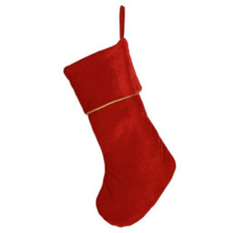 Dibor Red Knightsbridge Velvet Xmas Gift Decoration Christmas Stocking For Kids - thumbnail 2
