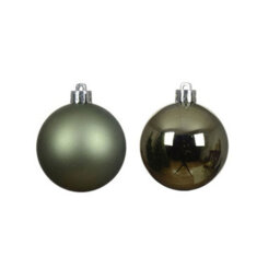 Decoris 30 Rosemary Green Christmas Tree Baubles Shatterproof Hanging Decoration 4Cm 5Cm 6Cm - thumbnail 5