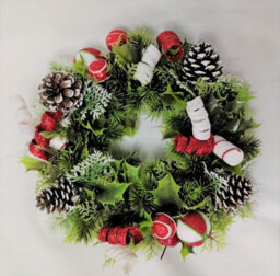 Premier Decorations Limited Decorative Christmas Candle Ring Mini Artificial Wreath Decoration Spirals 30Cm - thumbnail 4