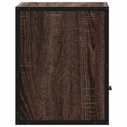 Berkfield Wall-Mounted Bedside Cabinets 2 Pcs Brown Oak 40X31X39.5 Cm - thumbnail 7
