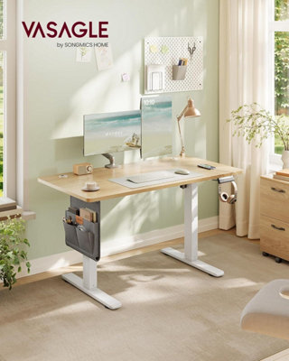 LEDREM Electric Standing Desk, Height Adjustable Desk, 120 X 60 Cm, 4 Memory Heights, Usb-C Port, Storage Pocket, For Home Office - image 1