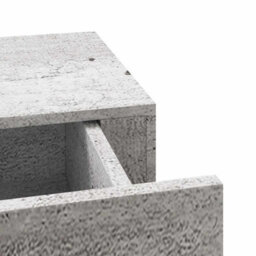Vidaxl Wall-Mounted Drawer Shelf Concrete Grey 40X23.5X10Cm Mdf - thumbnail 9