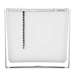 Orsina White Acrylic And Crystal Toothbrush Holder