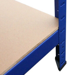 MonsterShop 2 X Blue Racking Bay Unit 5 Tier Heavy Duty Steel Metal 150Kg Capacity Per Shelf Garage Shelves Storage - thumbnail 7