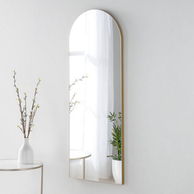 Yearn Minimal Arch Gold Dressing Mirror 120X45Cm - image 1