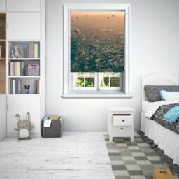 Lister Cartwright Photographic Blackout Roller Blinds For Bedroom Windows - (60 X 140 Cm) - Hot Air Balloons - thumbnail 1