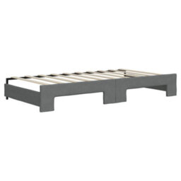 Berkfield Daybed With Trundle And Drawers Dark Grey 90X190 Cm Fabric - thumbnail 8