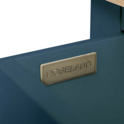 Farro Navy Blue Bedside Table - Fully Assembled 3 Drawer Cabinet - By Roseland Furniture - thumbnail 5