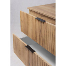 Heze Furniture Flow Standing Bathroom Vanity Cabinet With Basin 80Cm - Gold Craft Oak - thumbnail 5
