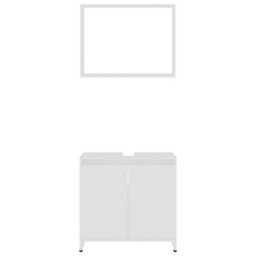 Vidaxl 3 Piece Bathroom Furniture Set White Engineered Wood - thumbnail 9